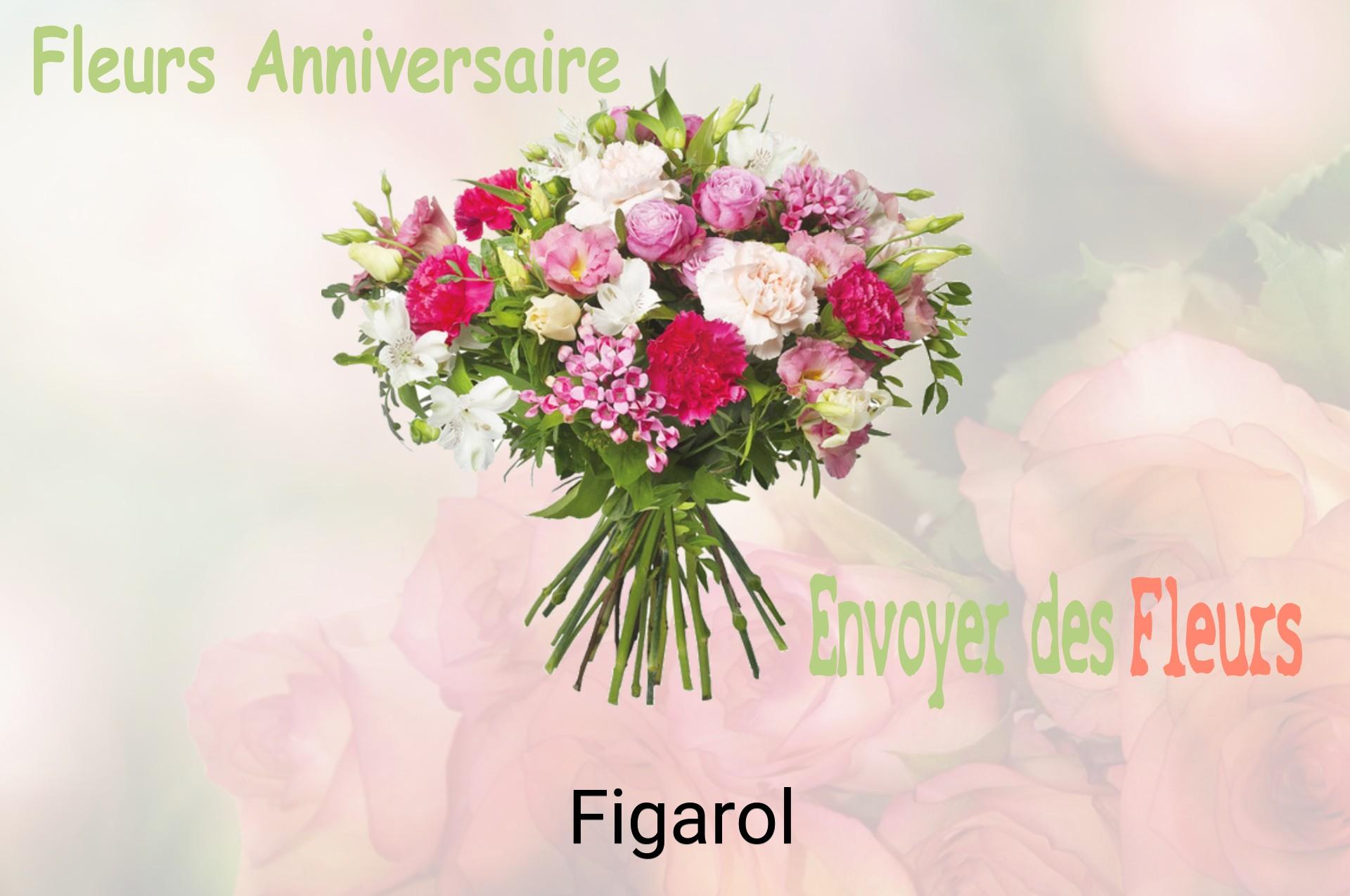 Bouquet de fleurs d’anniversaire livré à Figarol